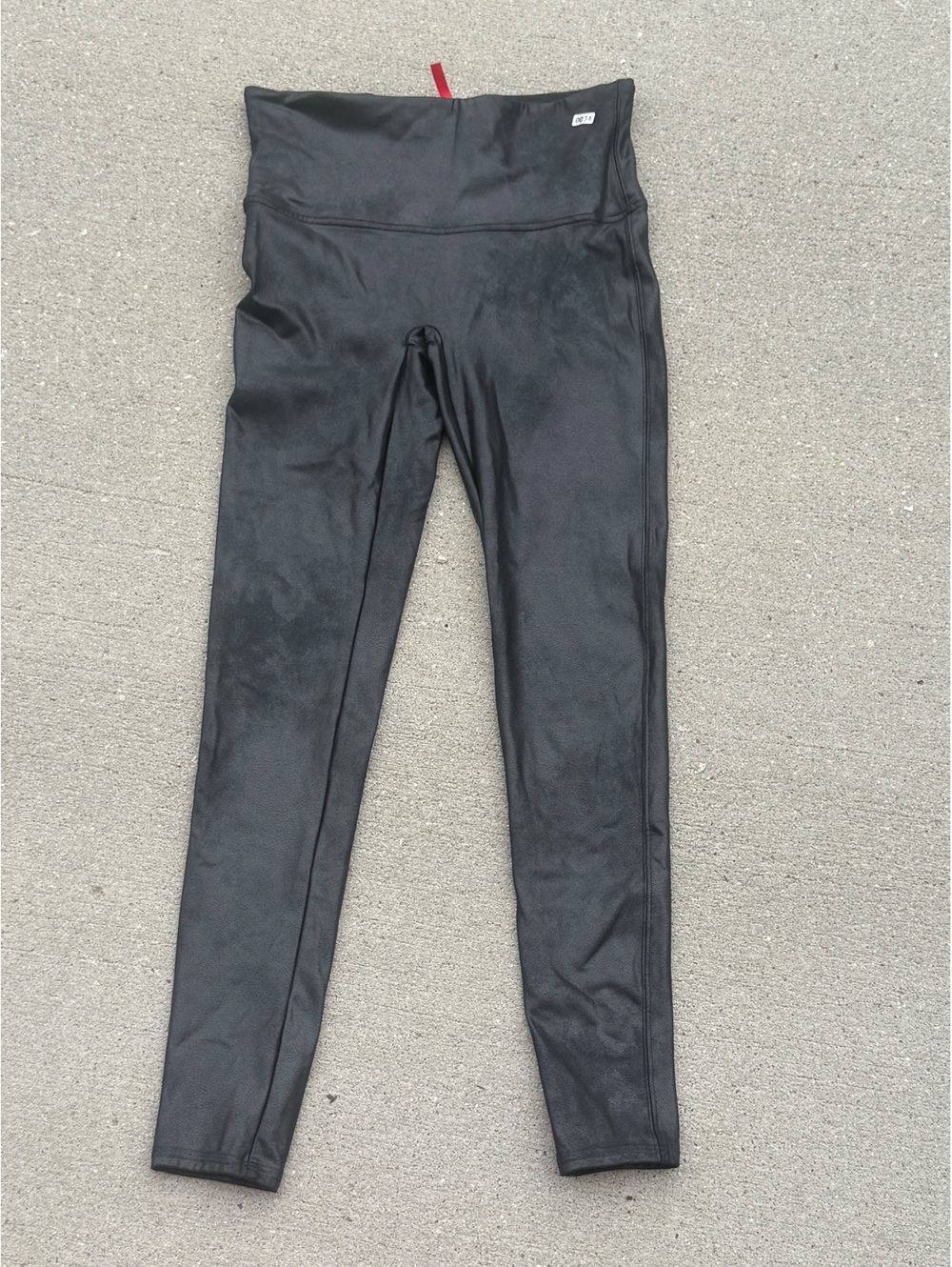 Spanx Faux Leather Leggings Black Size Large